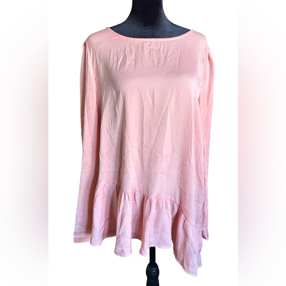 Chelsea & Theodore Light Tangerine Tunic Top YT7